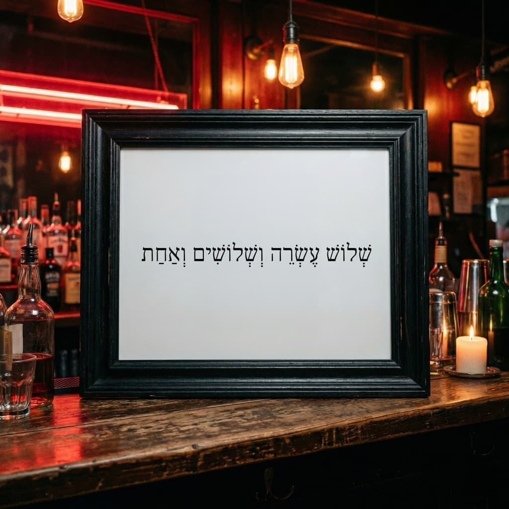 Word clock frame close-up with time in words